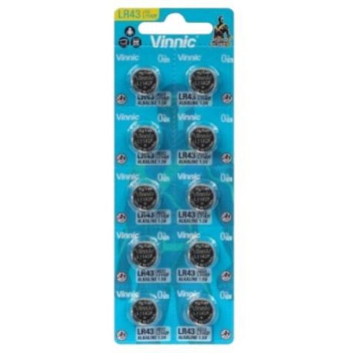 Vinnic L1142 AG12 Watch Battery Card of 10