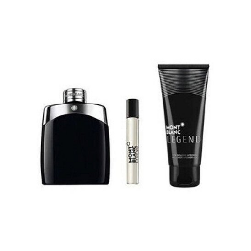 Montblanc Legend Gift Set (Eau De Toilette Spray 100ml  Shower Gel 100ml  Eau De Toilette Spray 7.5ml)