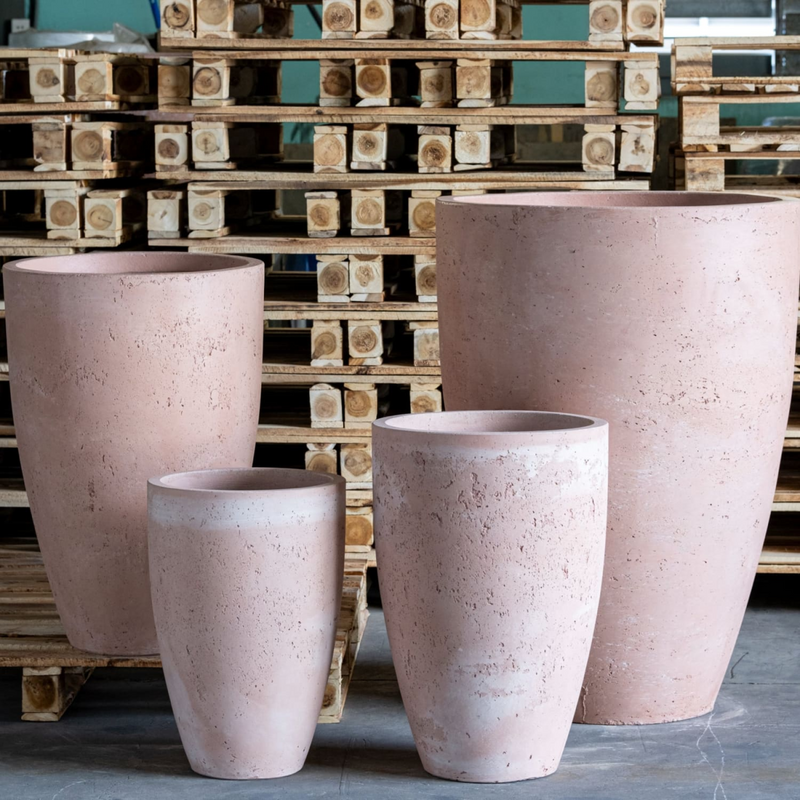 Vessara | Blushstone – 100cm XXL Concrete Vase Planter – 172L Tall Plant Pot