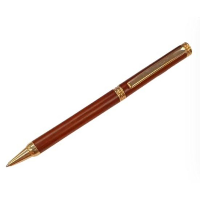 Imperial Wood Matt Brown Gold Trim Ball Pen IMP341R