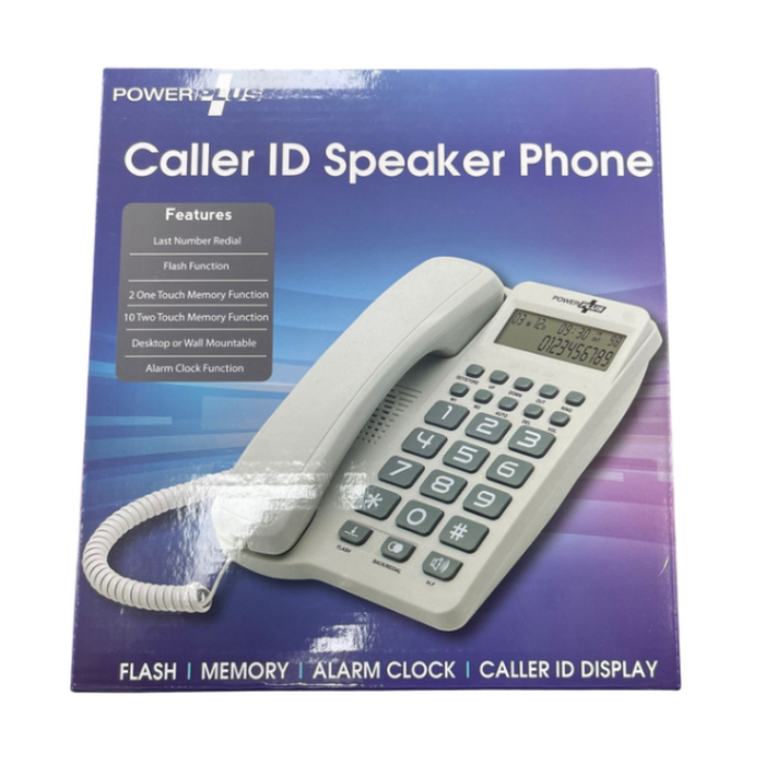 Powerplus Caller ID Speaker Phone- White