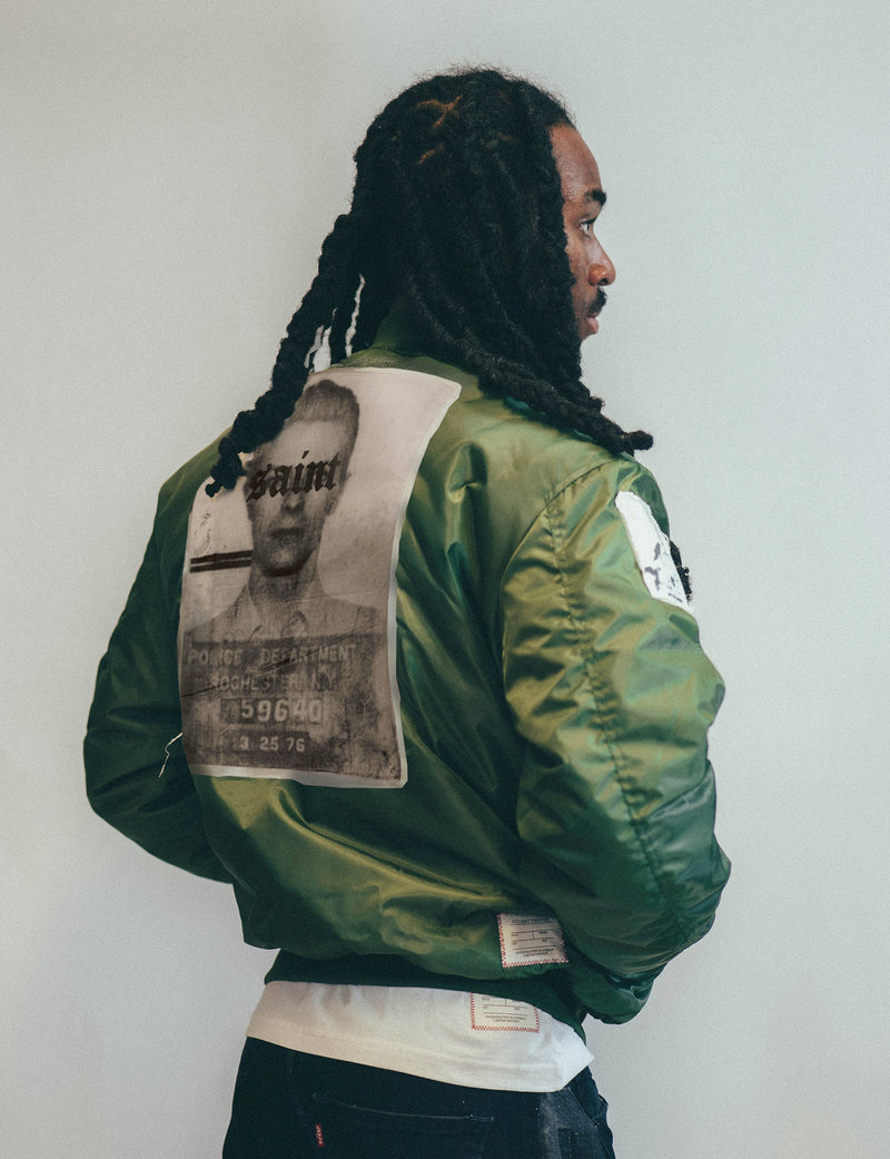 MA-1 Patched Bomber in Green