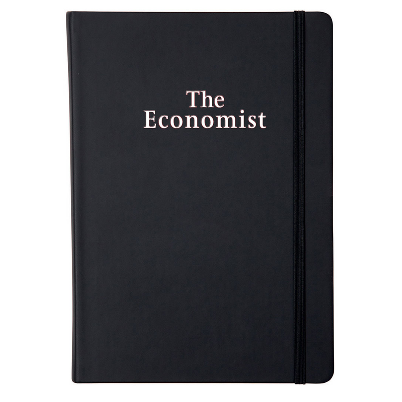 The Economist A5 Soft Touch Notebooks - Ruled - Black