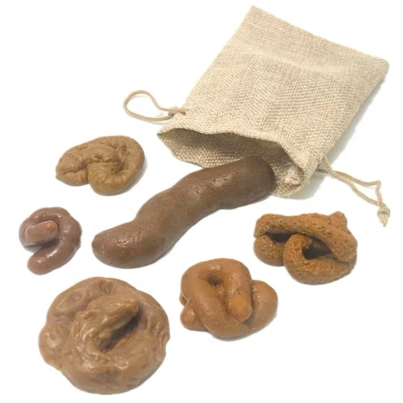 6 Pcs Realistic Soft Fake Dog Poo Joke Gift