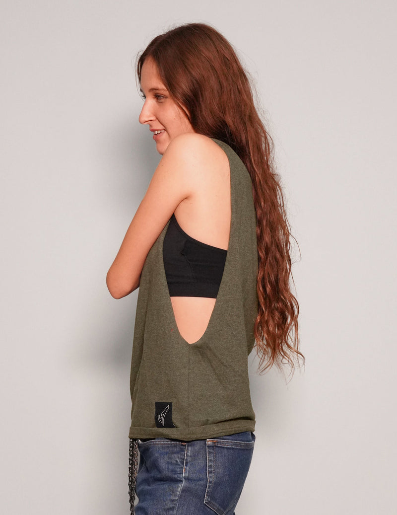 'Saint' T-Shirt in Khaki