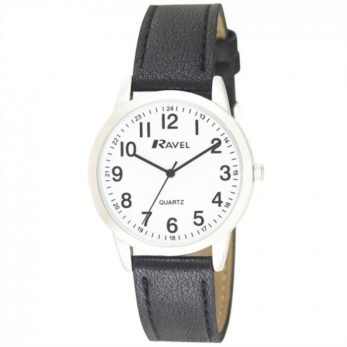 Ravel Mens Classic Leather Strap Watch R0132.21.1