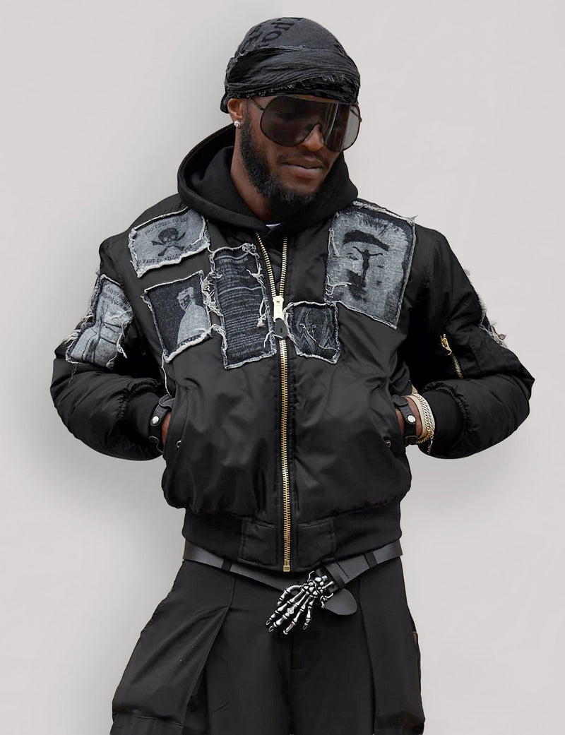 MA-1 Patched Bomber in Black