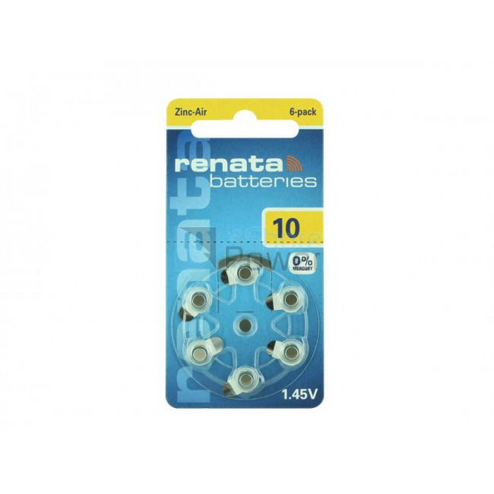 ZA 10 PR 70  RENATA HEARING AID BATTERY PK6