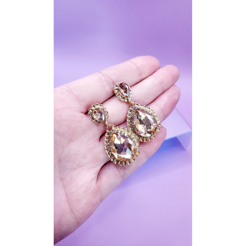 Pose Crystal Drop and Dangle Earrings