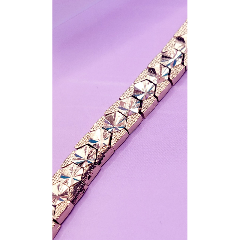 Prism Shiny Gold Link Bracelet