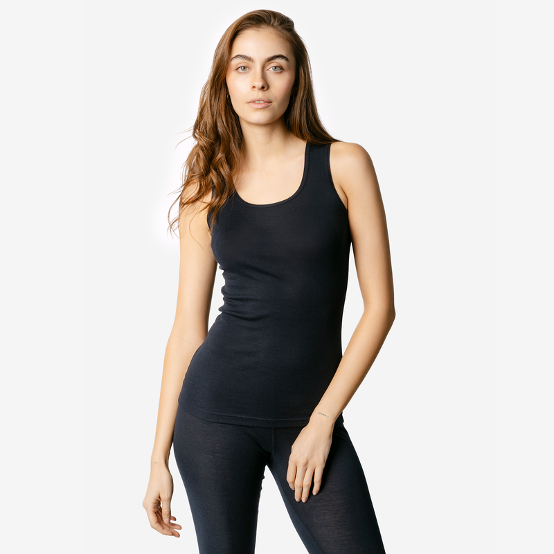 Wool & Organic Cotton Vest: Womens