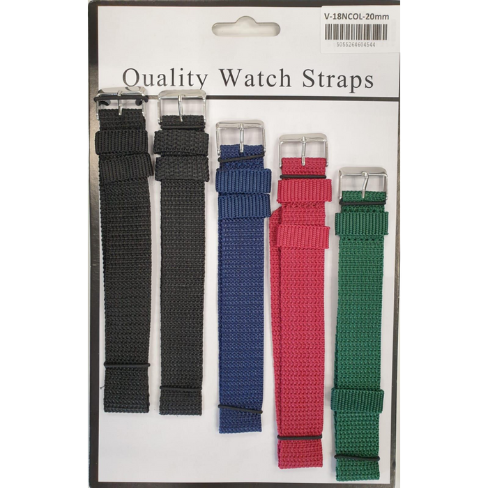 Nylon fabric watch strap 5pk V18N.18C