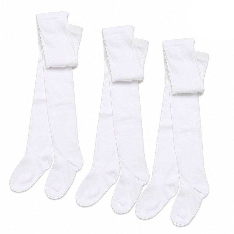 3 Pairs Girls Cotton Lycra Back To School Tights Cotton Rich Long Socks Stylish Comfortable Durable For Uniforms Everyday Wear Ages 3-12 Years by Sock Stack