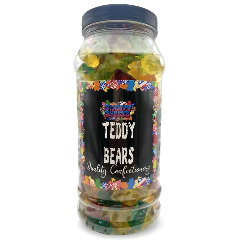 Gummy Teddy Bears Jelly Gummy Retro Sweets Gift Jar - 850g