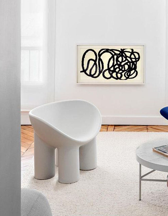 Roly Poly Fiberglass Armchair