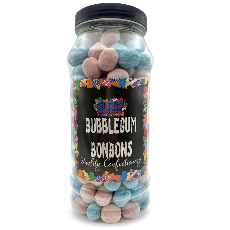 Bubblegum Flavour BonBons Retro Sweets Bon Bons Gift Jar - 760g