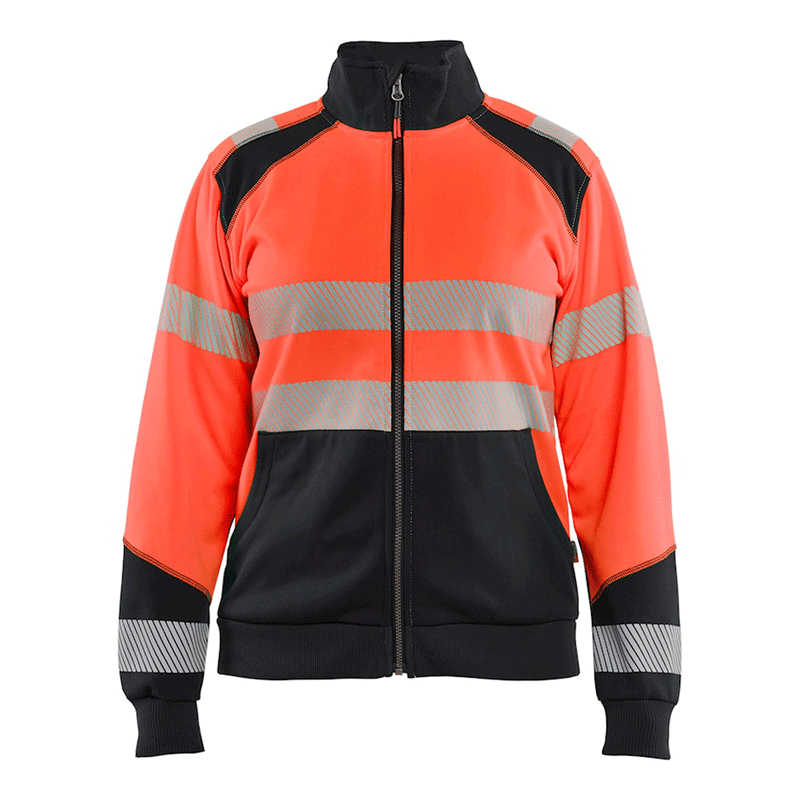 Blaklader 3508 Women's Hi-Vis Full Zip Sweatshirt