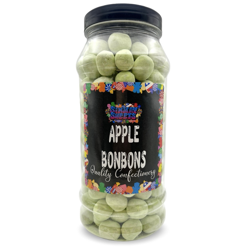 Apple Flavour Bon Bons Retro Sweets Bon Bons Gift Jar - 765g