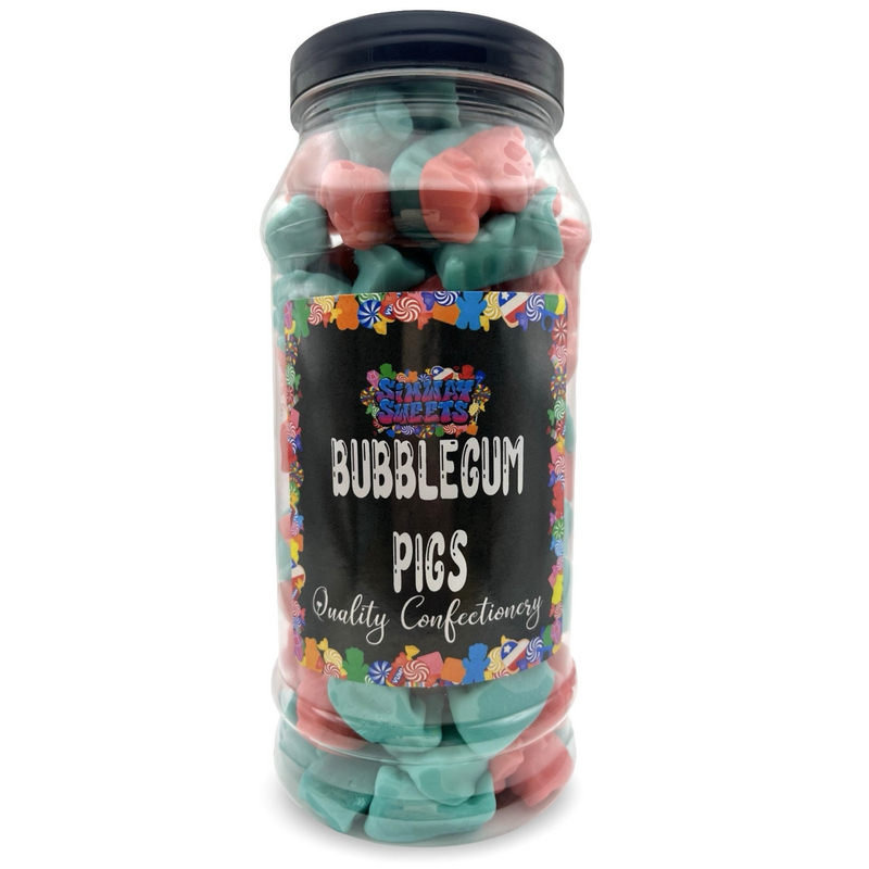 Bubblegum Pigs Sweet Gift Jar - 800g