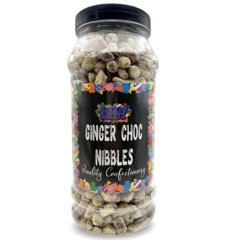 Gingerbread Choc Nibbles Retro Sweets Gift Jar - 590g BB: DEC 2025