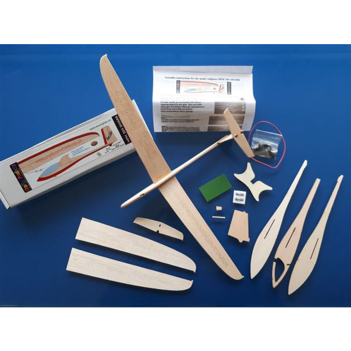 HPH 304 SHARK Model Sailplane Kit, excellent chuck glider