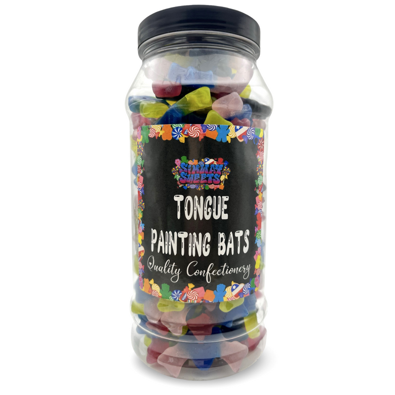 Tongue Painter Bats Retro Sweets Gift Jar - 615g