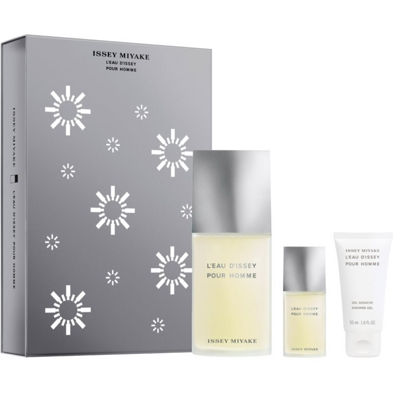 Issey Miyake L'Eau D'Issey Gift Set (Eau De Toilette Spray 125ml  Eau De Toilette Spray 15ml  Shower Gel 50ml)