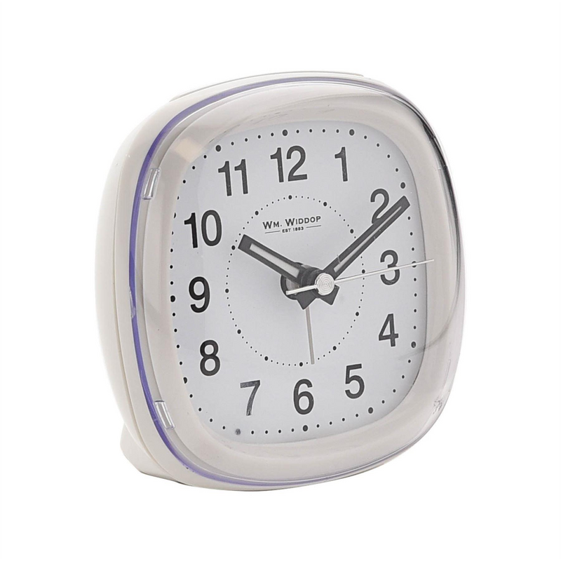 Wm Widdop Alarm Clock Dome Lens Sweep Snooze Light - White