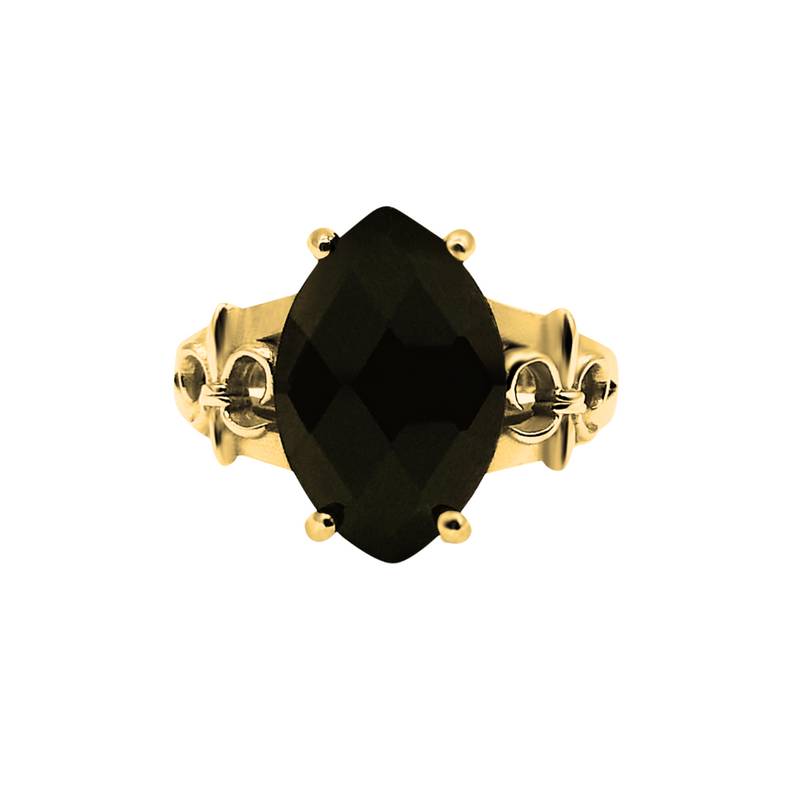 Gold Requiem Fleur De Lis Ring
