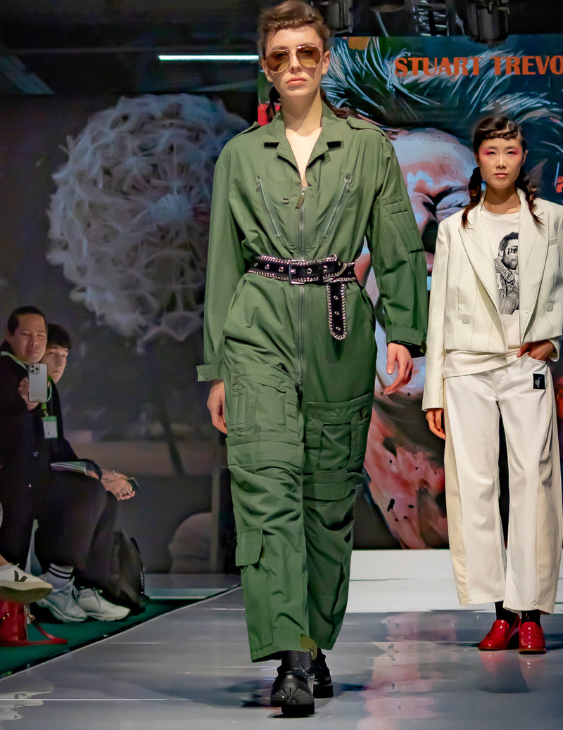 Party Back Jumpsuit in Khaki