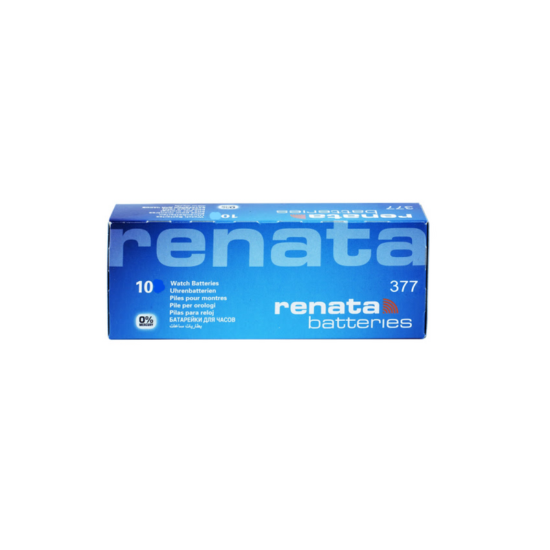 RENATA SP 377 Watch Batteries Pack of 10