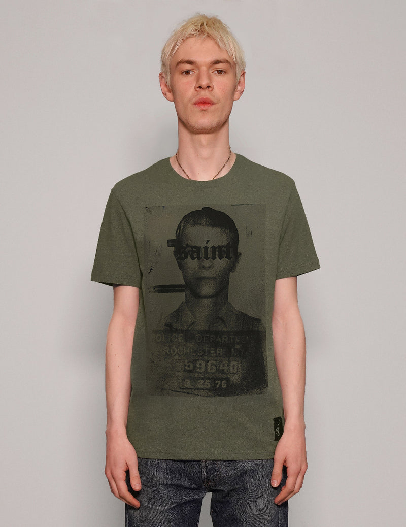'Saint' T-Shirt in Khaki