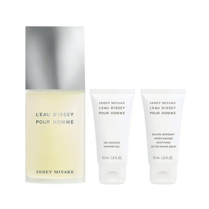 Issey Miyake LEau dIssey Pour Homme Gift Set (Eau De Toilette 125ml  Shower Gel 50ml  Miniature 5ml)