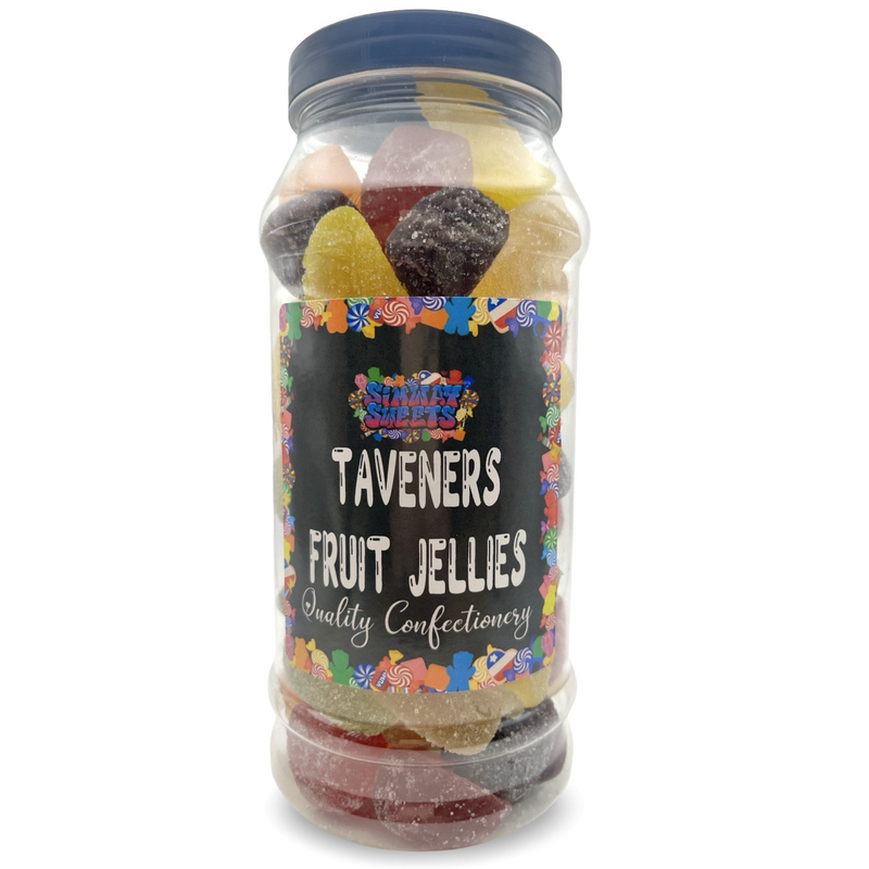 Taveners Fruit Jellies Gummy Traditional Retro Sweets Gift Jar - 800g
