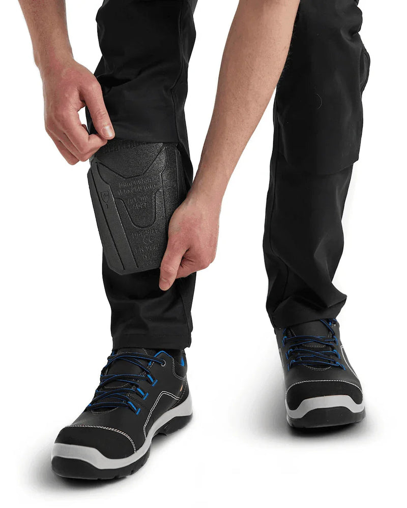 Blaklader 1448 Industry Stretch Kneepad Trousers Black/Dark Grey