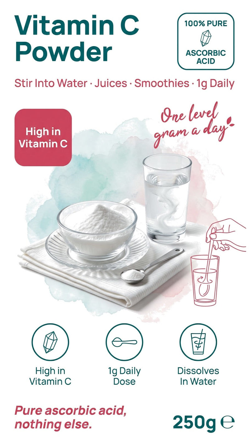 Vitamin C Powder (100% Pure Ascorbic Acid)