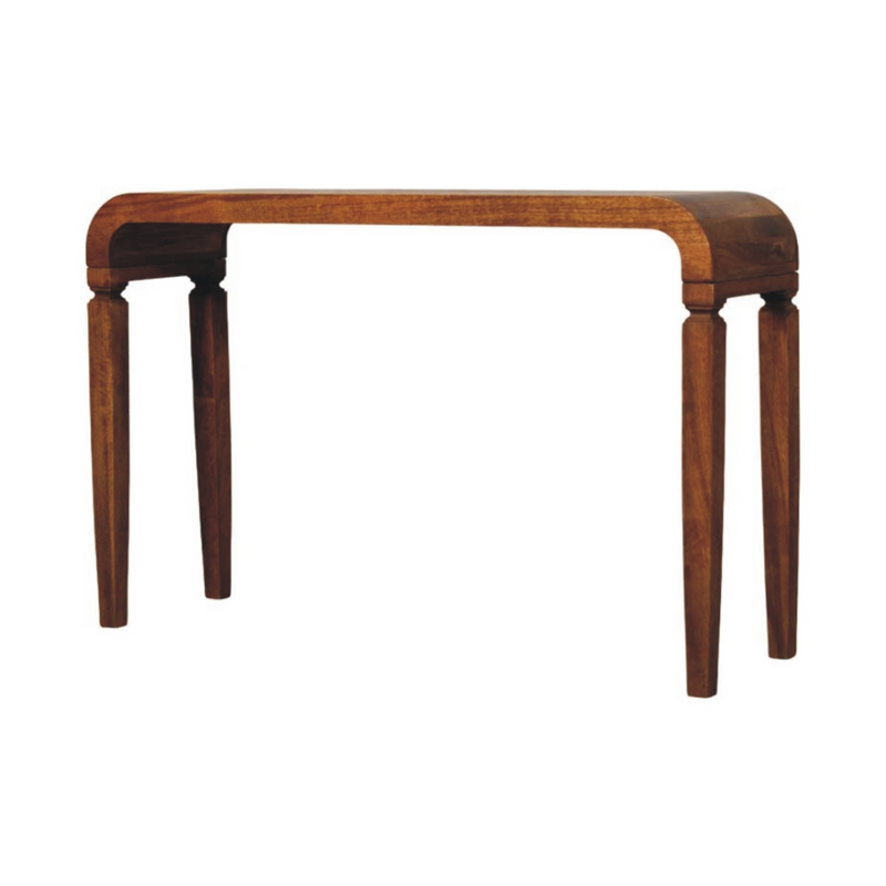 Artisan Furniture Solid Wood Arcus Console Table, Beige