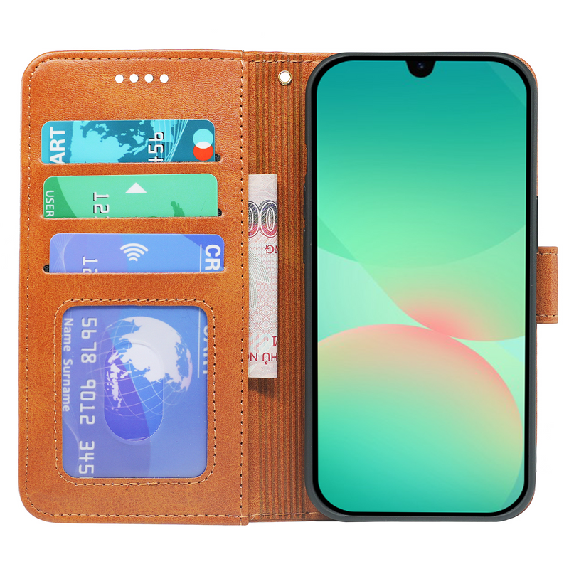 Samsung Galaxy A17 5G Book Flip Case Leather Wallet