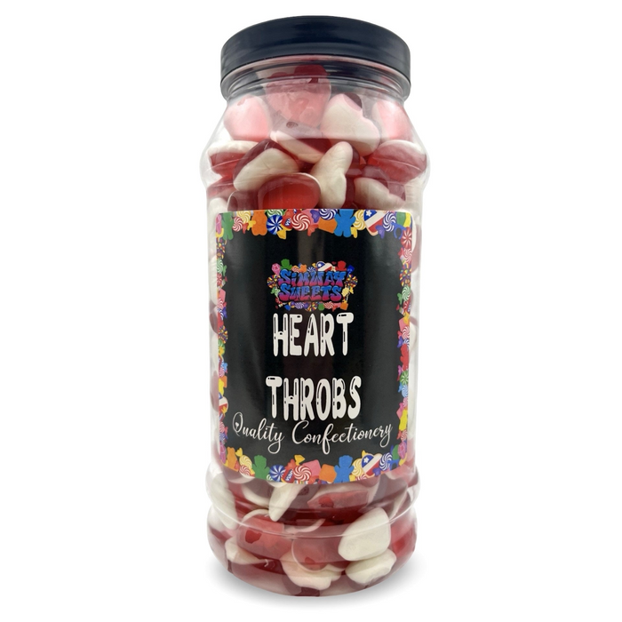 Haribo Heart Throb Gummy Foam Sweets Retro Sweets Gift Jar - 800g
