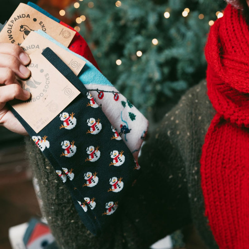 Snowman Bamboo Socks