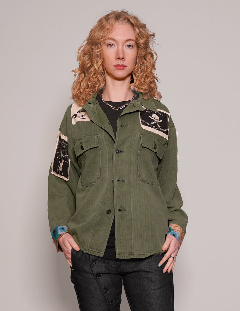 'Saint' Patched Field Shirt