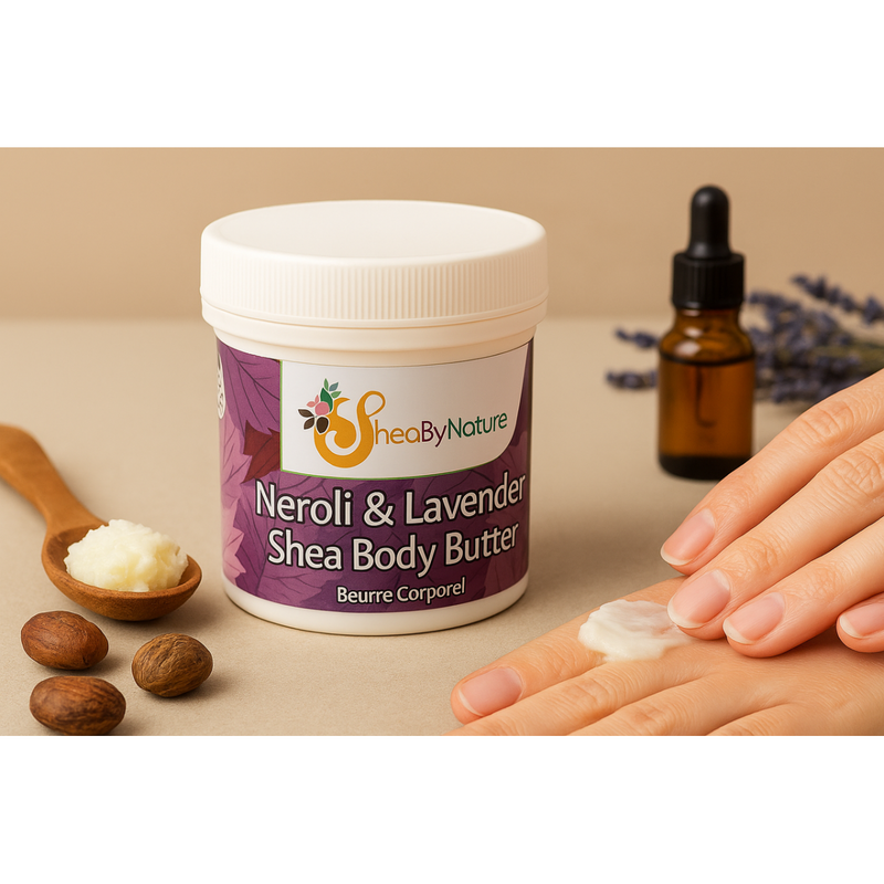 Sheabynature  Neroli and Lavender Body Butter with Unrefined Shea Butter, 100% Natural Oils -250g Tub -