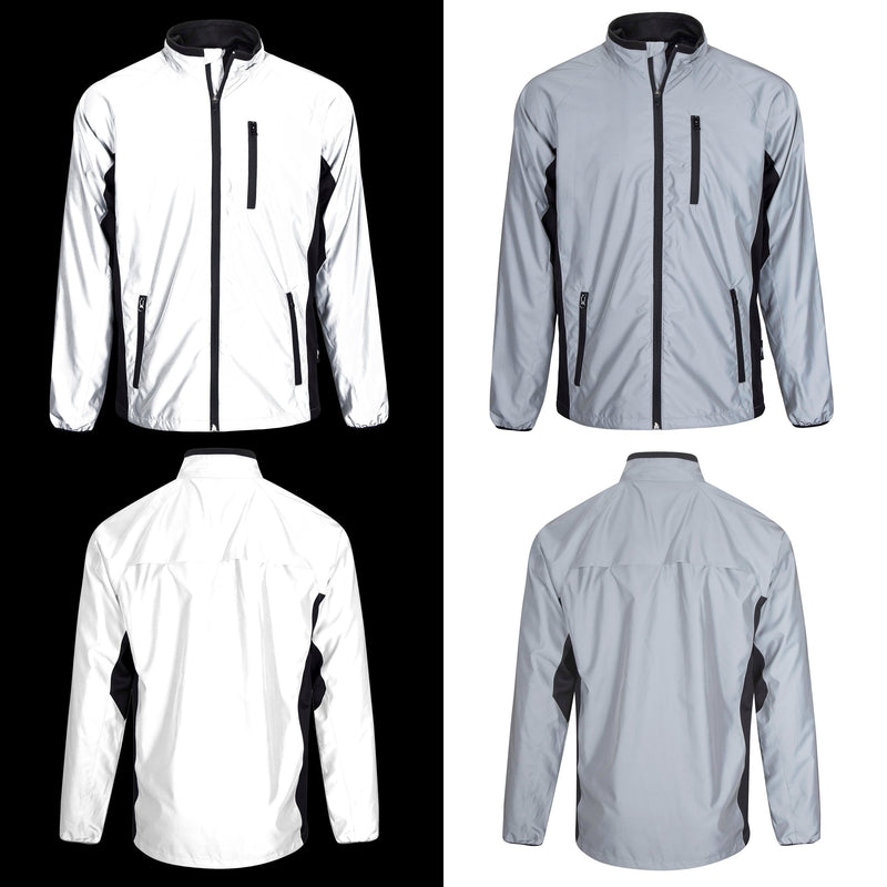 Reflective High Visibility Cycling & Running Jacket | Silver | BTR