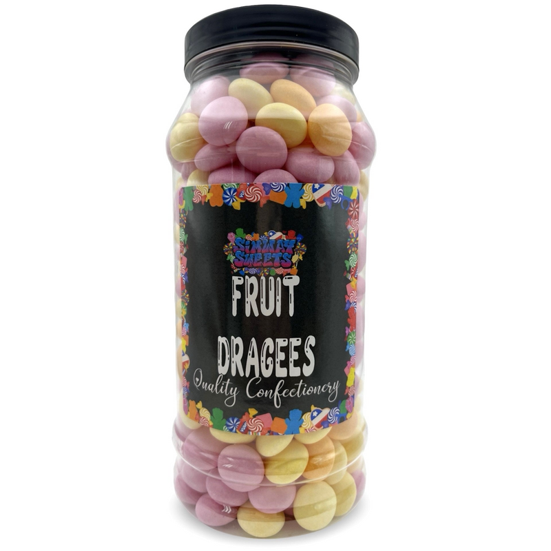 Millions Fruit Dragees Retro Sweets Gift Jar - 900g