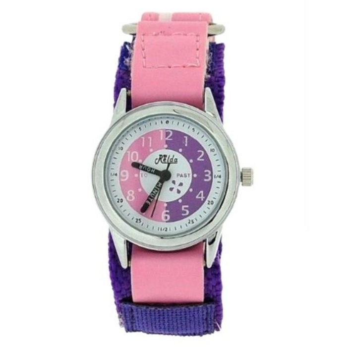 Relda Children's Analogue Velcro Strap Girls Watch with extra strap REL88