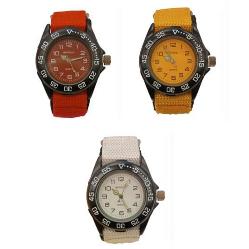 Imperial Children Velcro Strap Watch CLEARANCE NEEDS RE-BATTERY