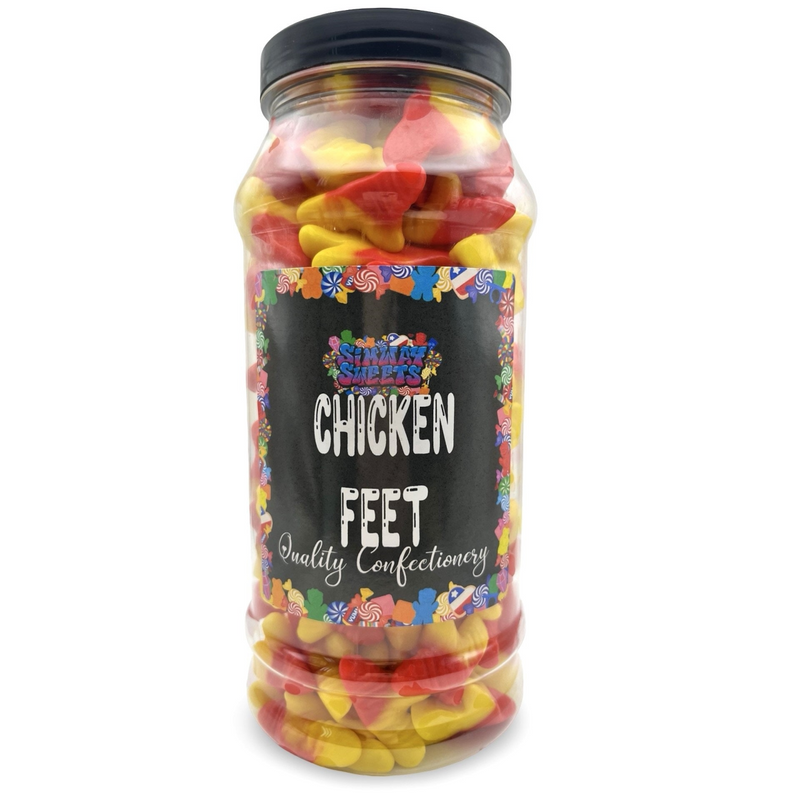 Chicken Feet Retro Gummy Sweets Gift Jar - 705g