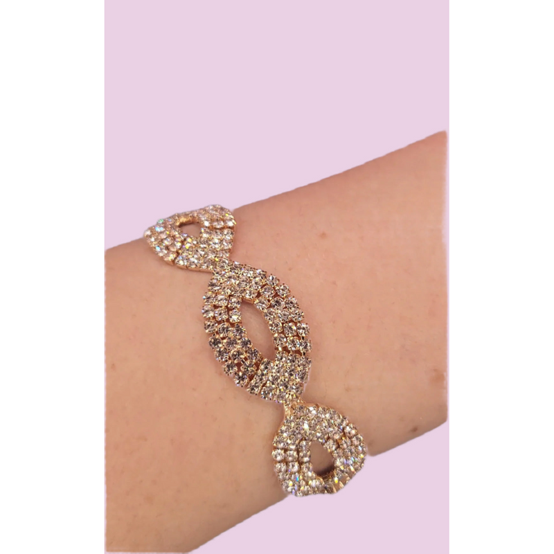 Oval Crystal Bracelet