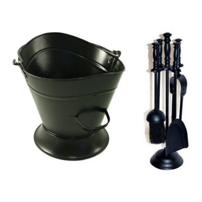 Set Of Waterloo Bucket + Milan Fireplace Set