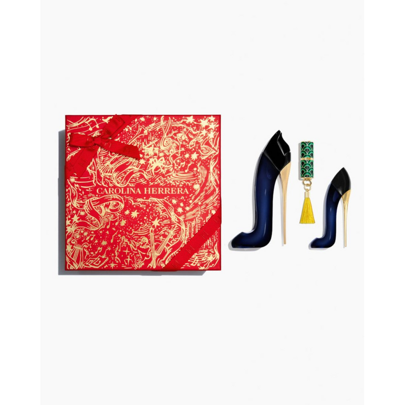 Carolina Herrera Good Girl Gift Set (Eau De Parfum 80ml  Eau De Parfum 7ml  Mini Lipstick)